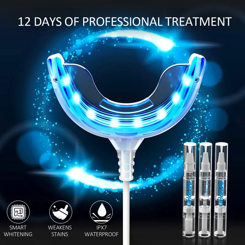 Teeth Whitening Kit 16X LED Light with 3 Teeth Whitening Pens