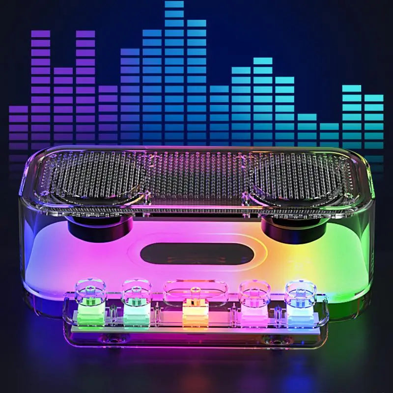 Wireless Speaker for Mother'S Day Gift, Portable Speaker with LED Light & Stereo, Ambience Speaker for Home Party & Outdoor Camping