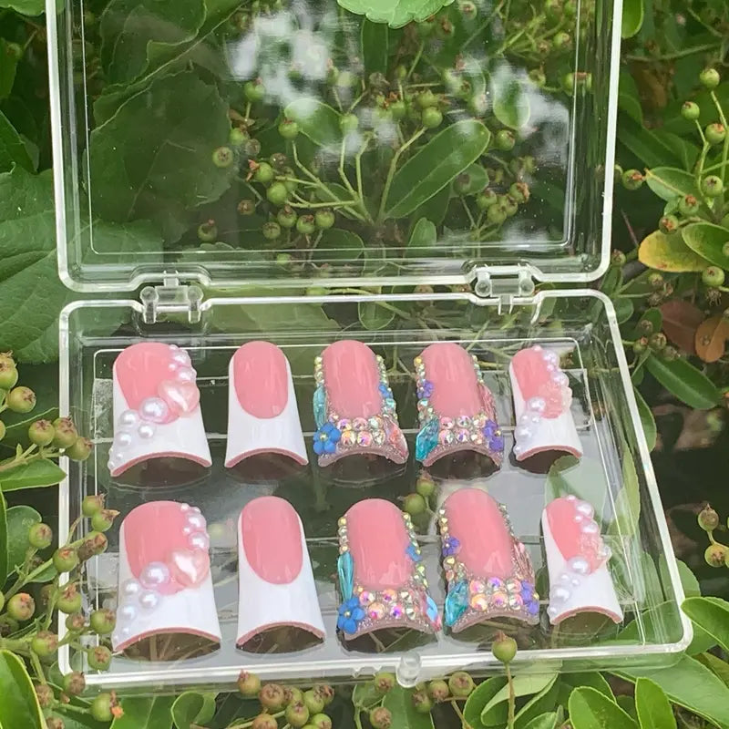 Garden of Gems Press on Nail Set