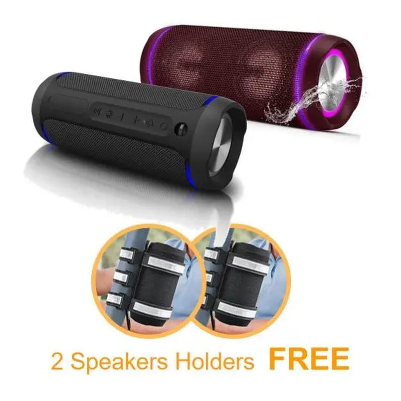 【EDUPLINK】M8 Waterproof Portable Speaker Powerful 40W, Get Speaker Houlder for FREE Audio Smartphone