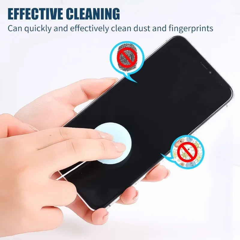 Cell Phone Screen Wipe Macaron Shape Cleaning Cloth Pendant Multifunction Cleaning Tools Glasses Lens Cleaner Key Pendant Gift