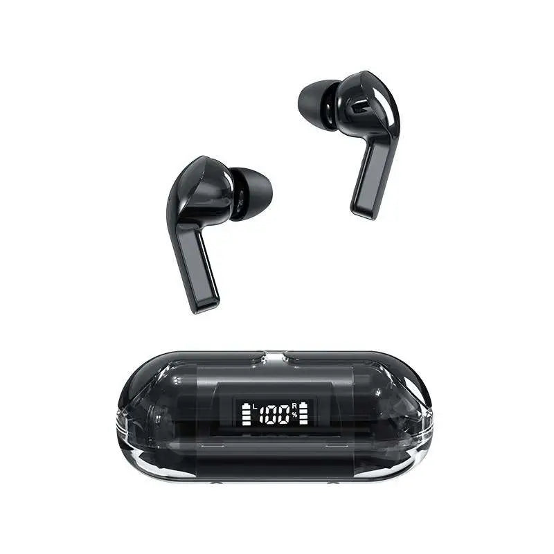 AWEDIOS Bluetooth Earbuds -- Black In-Ear Wireless Earbuds, Headphones for Running, Workouts, Gaming, Phone Calls, Videos, Music with Built-In Microphone, Noise Cancellation Audio Earphones Electronic Headset Mobile