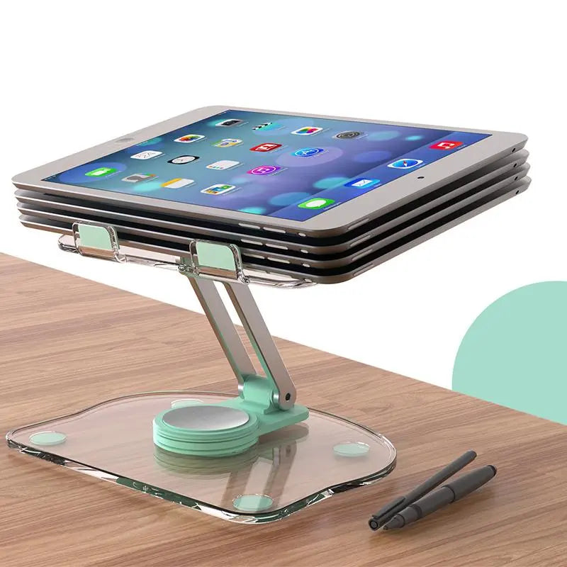 Foldable Tablet Stand, Rotatable Tablet Phone Holder, Non-Slip Tablet Desktop Stand for Home Office