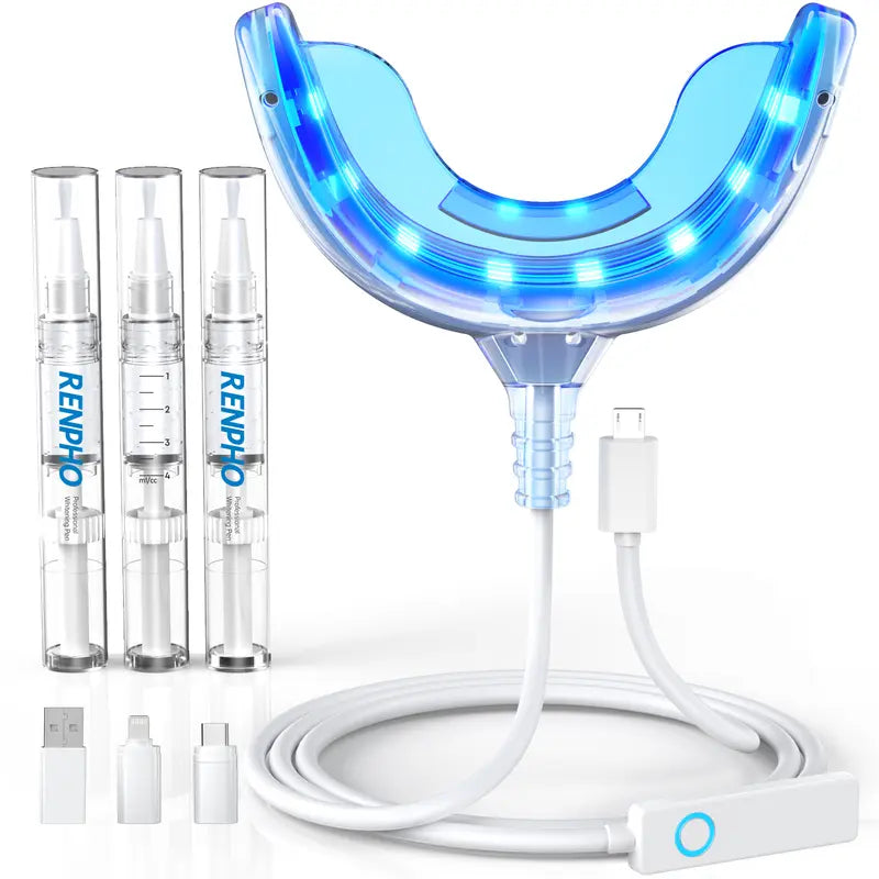 Teeth Whitening Kit 16X LED Light with 3 Teeth Whitening Pens