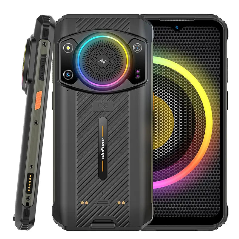 Ulefone Armor 21 Unlocked Rugged Phone，122Db Loudest Speaker Android 13 , MTK G99 16GB RAM(8GB+8GB Virtual RAM) + 256GB ROM Outdoor Rugged Smartphone,64Mp Main Cam + 24MP Night Vision Cam, 6.58" FHD+, 9600Mah, IP68 Dual SIM