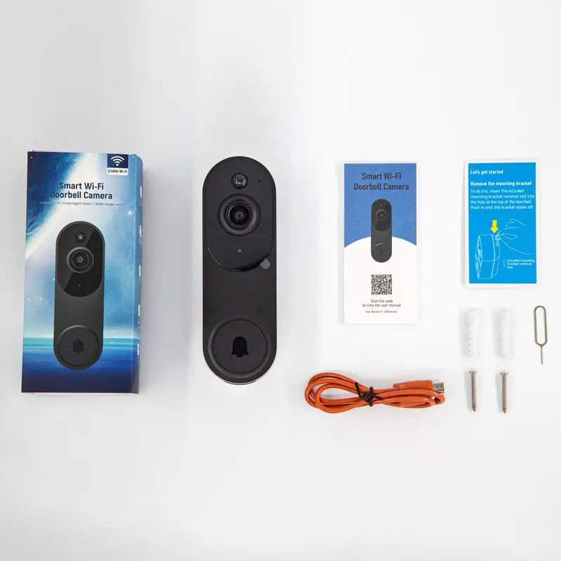 Wireless Video Doorbell Camera, Smart Security Doorbell Camera with AI Human Detection & Night Vision, Security Doorbell Camera for Home