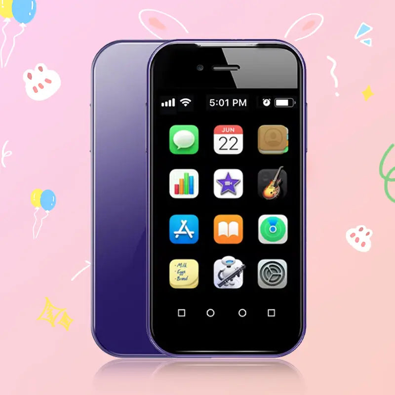 Mini Phone Android for Boys Girls Students and Children, Mini Iphone Mobile Smartphone Cellphone Bezosmaxminismartphoneiphone