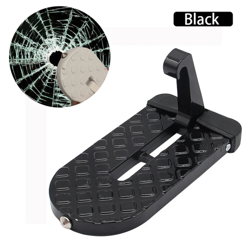 Foldable Car Roof Rack Step Car Door Step Multifunction Universal Latch Hook Foot Pedal Aluminium Alloy Safety Car Accessories