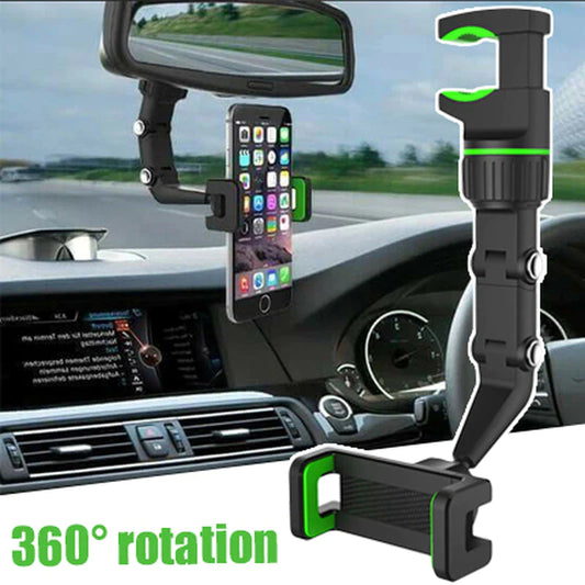 360 Degree Rotatable Multifunctional Cell Phone Holder for Car Telephone Mount Auto Rearview Mirror Phone Support Stand in Car