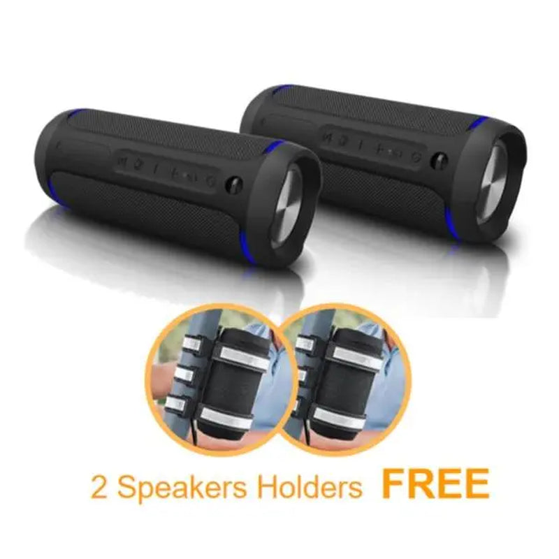 【EDUPLINK】M8 Waterproof Portable Speaker Powerful 40W, Get Speaker Houlder for FREE Audio Smartphone