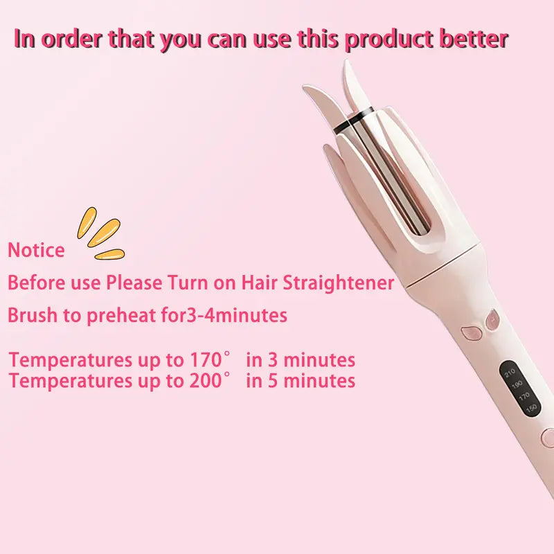 Automatic Hair Curling Iron, 28Mm Hair Curler, Negative Ion Automatic Hair Hair Curl Wand, 4 Modes Temperatures Curling Iron for Women, Hair Styling Tools for Home, Back to School, Hair Curler